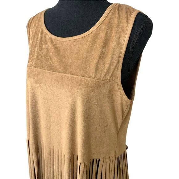 Sleeveless Fringe Hippie Western Cowgirl Top - Picture 3 of 8